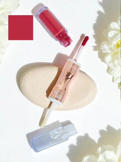 Lipstick and clear lip gloss 2-in-1 Lady Bug