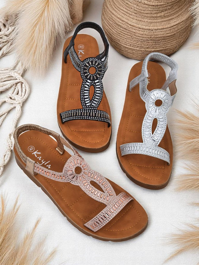 Royalfashion Naiste sandaalid dekoratiivsete rihmadega Ava Shine