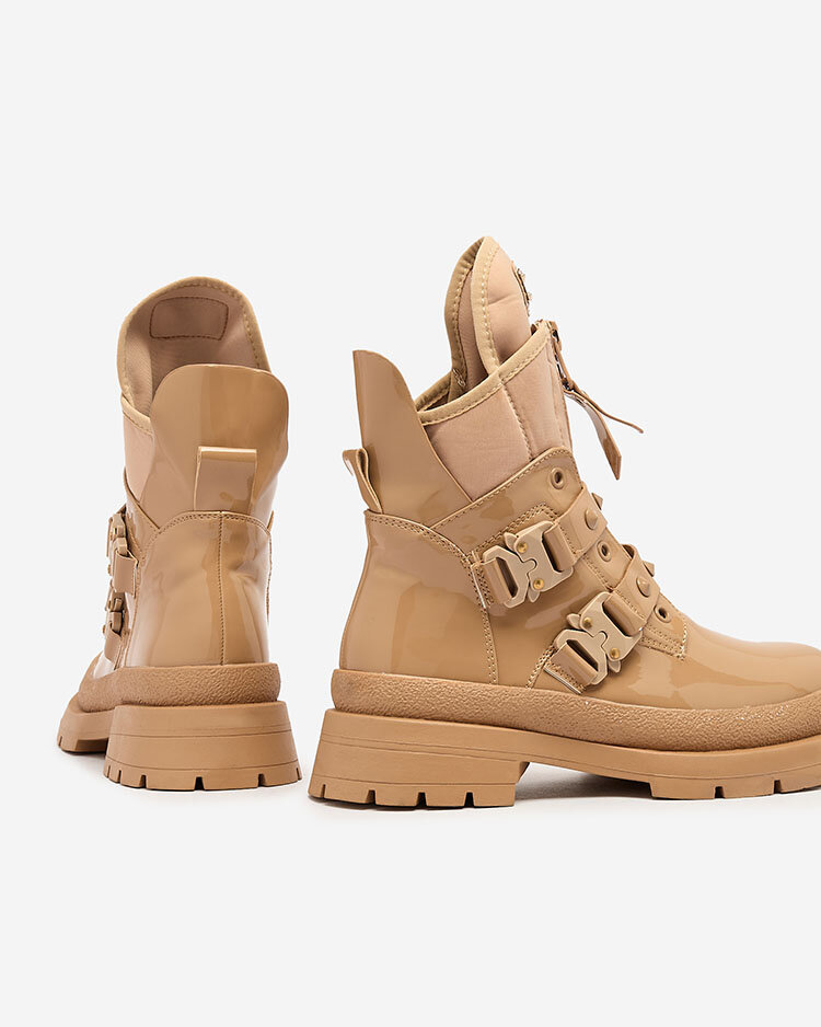 Royalfashion Светло-коричневые женские сапоги-багги Hennobs