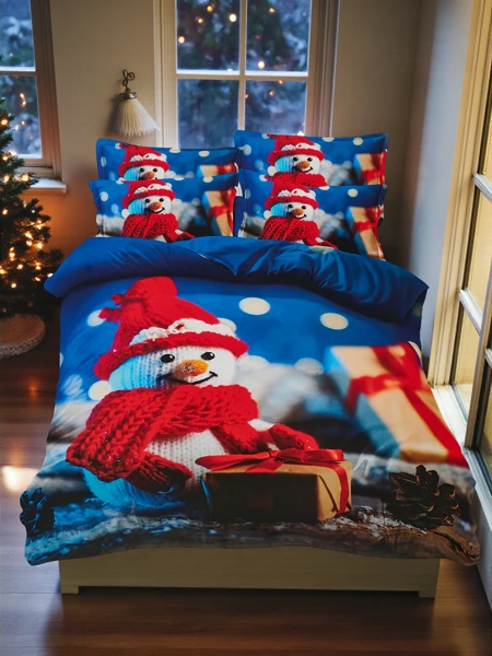 Royalfashion Christmas Bedding 160x200 set 4-PIECE