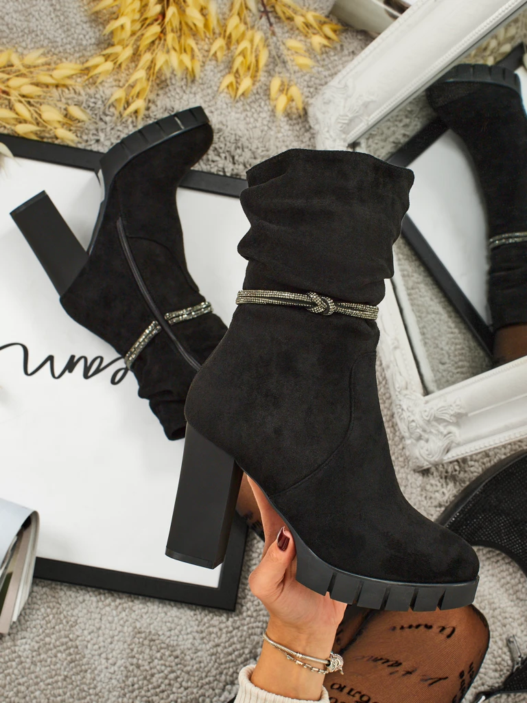 Naiste öko-seemisnahast jämeda kontsaga saapad RuneFlicker