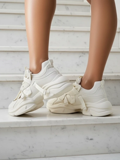 Royalfashion Women's platform sports sneakers Rensis