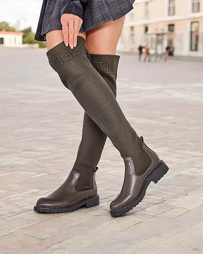 Royalfashion Kvinner slip-on støvler Bifonus