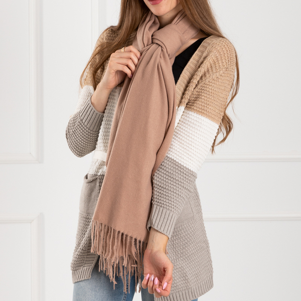 Women's pink scarf - Accessories