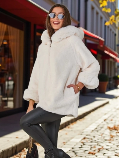 Royalfashion Women's faux fur jacket