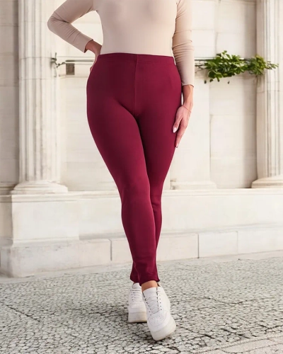 Royalfashion Naiste isoleeritud treggings püksid PLUS SIZE