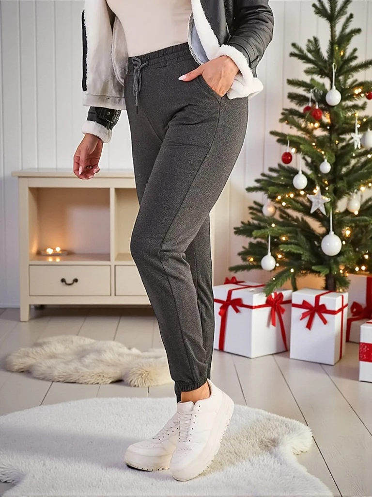 Royalfashion Women's Plus Size Fleece Sweatpants