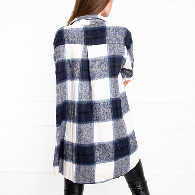 Naiste tumesinine ruuduline särk - Riietus