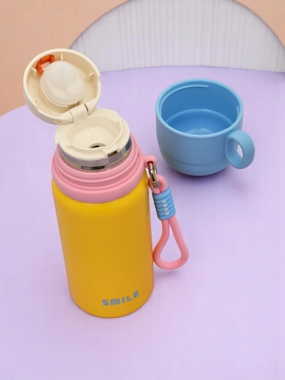 Royalfashion Thermal mug thermos with Happy Smile cup