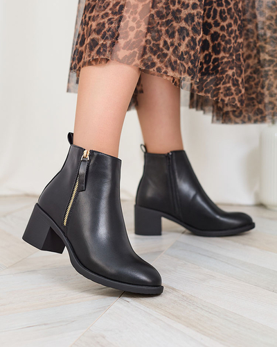 Royalfashion Mustad ökonahast naiste madalad stilettasaapad Rejerry