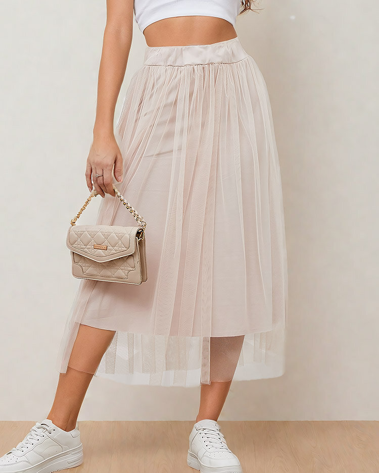 Royalfashion Naiste kahekihiline midi seelik