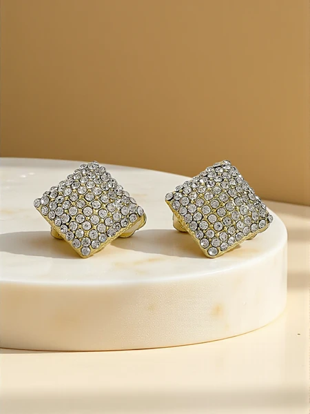 Royalfashion Женские серьги-клипсы с цирконами
