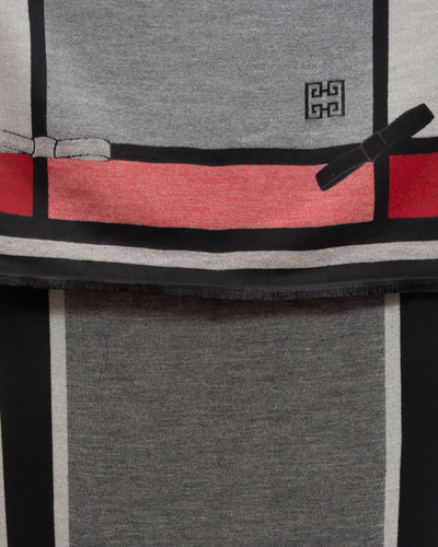 Royalfashion Halli-roosa naiste kerge printidega sall