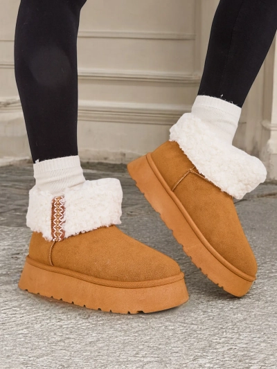 Royalfashion Women's snow boots with fur Rovvoy