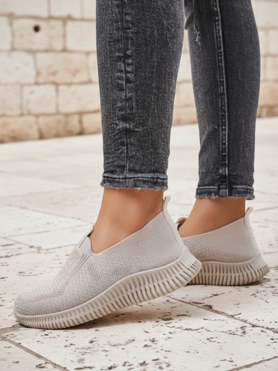 Royalfashion Women's Slip-on Fabric Sports Shoes Serra