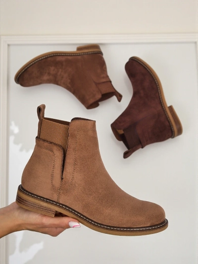 Women's Chelsea-style ankle boots made of eco-suede Veysi