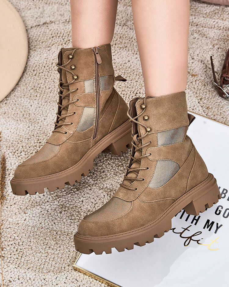 Royalfashion Women's Hovienta lace-up boots