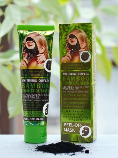 Charcoal Mask Aureliana – Puhastav bambussöega eemaldatav mask