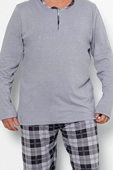 Royalfashion Meeste ruudulised puuvillased pidžaamad PLUS SUURUS