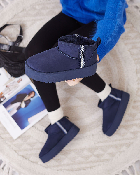 Royalfashion Light brown women's shoes a'la snow boots with ornament Parisela