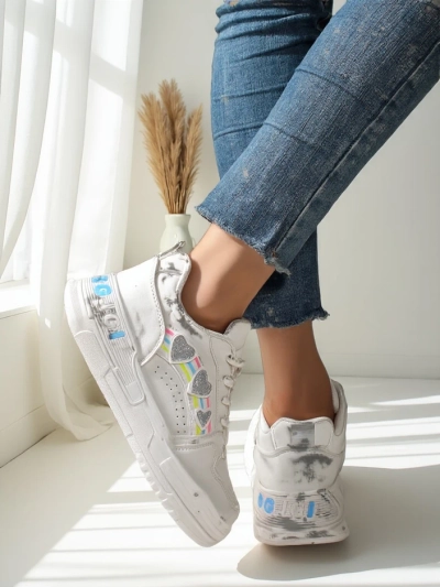 Royalfashion Women's Sneakers with Glitter Samoles