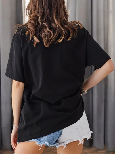 Royalfashion Женская хлопковая футболка с принтом