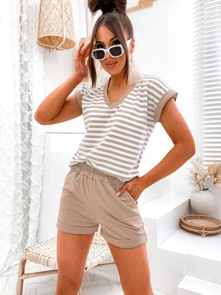 Royalfashion Cotton women's striped set