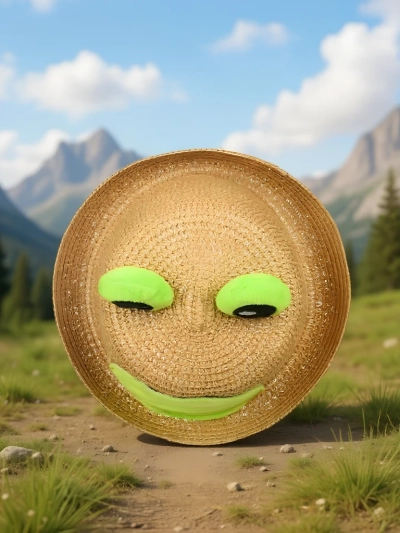 Royalfashion Детская соломенная шляпа с лягушонком Шляпа от солнца Froggy