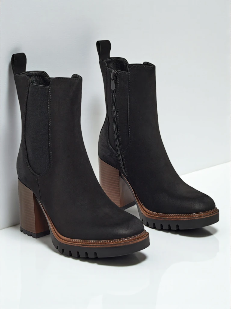 Women's Soreya Faux Suede Block Heel Ankle Boots