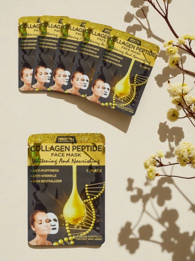 Aurora Collagenus Peptide Mask – Осветляющая Маска Для Лица Haokali 10 шт.