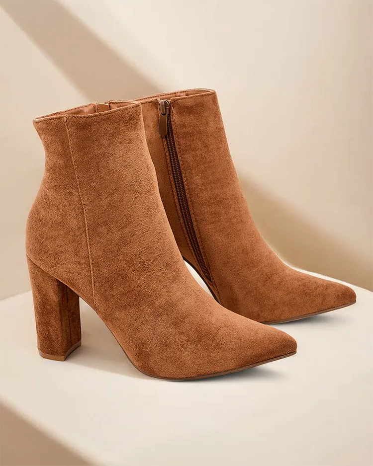 Royalfashion Women's ankle boots on a stiletto heel Fozi