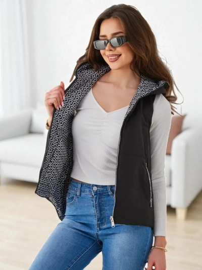 Royalfashion Long quilted women's vest