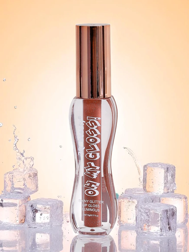 Glitter Lip Gloss in Soft Blush color