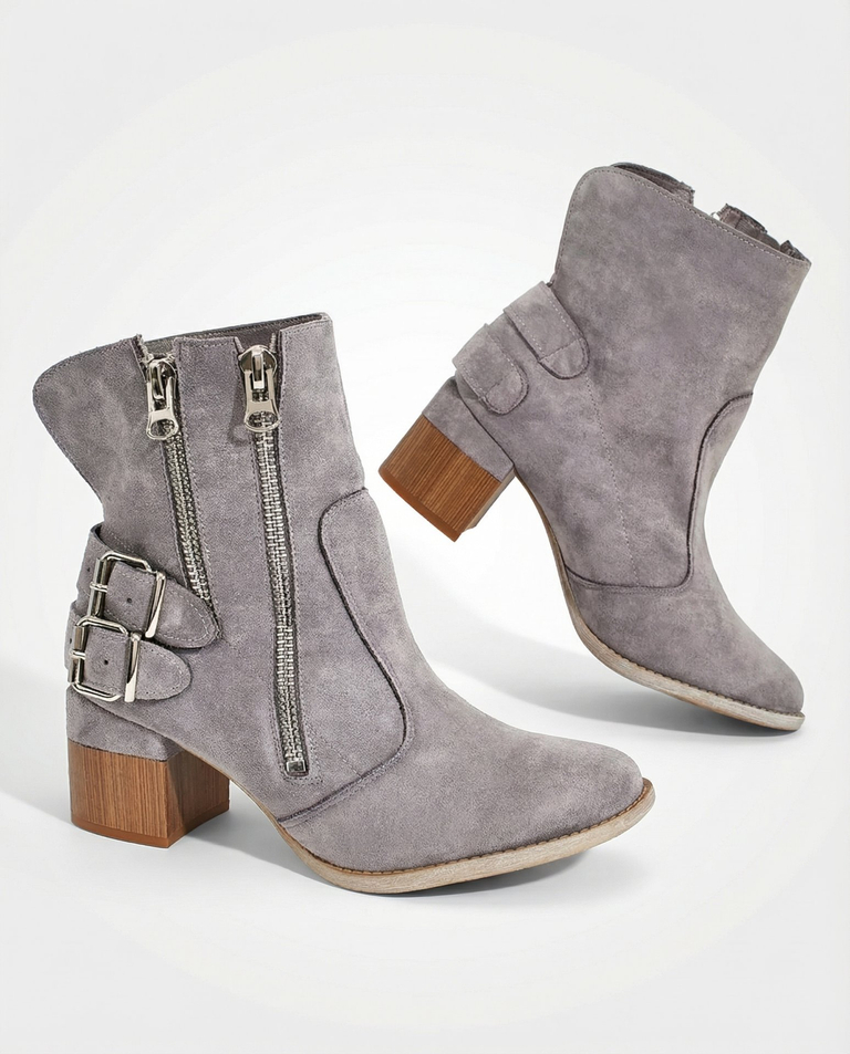 Royalfashion Decorated Zerta Heeled Booties