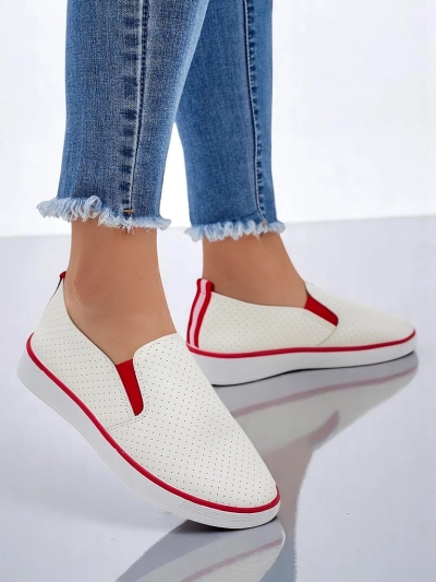 Royalfashion Women's perforated slip-on shoes Kassias