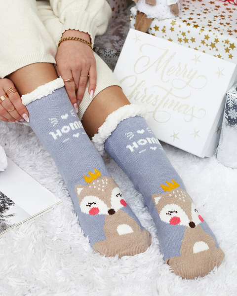 Royalfashion Women's winter socks with Christmas pattern