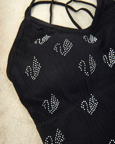 Royalfashion Women's sports bra with zircons