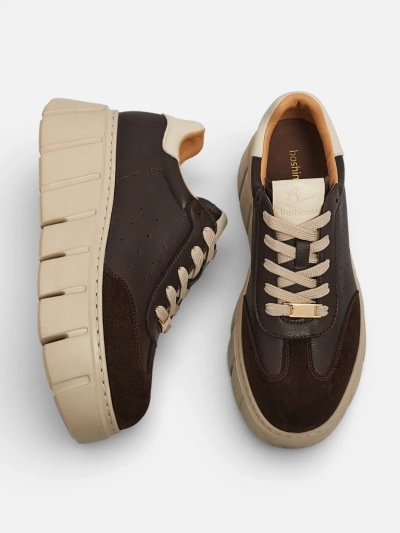 Taures Women's Natural Leather Sport Sneakers