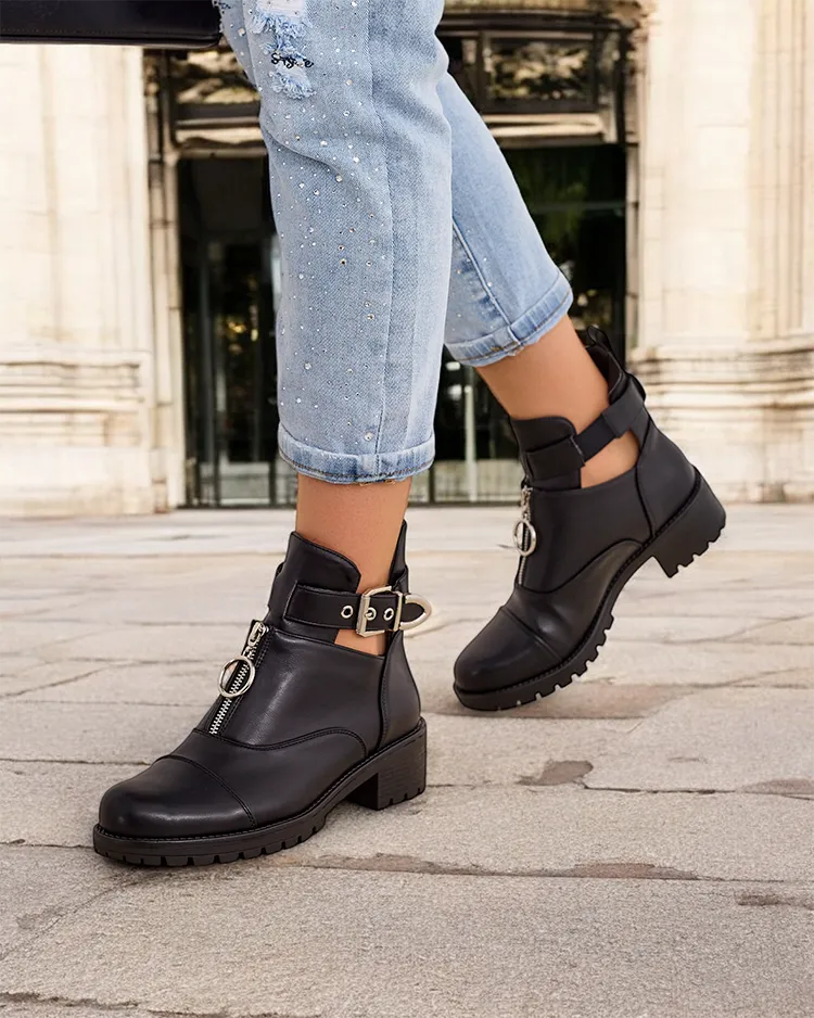 Royalfashion Women's ankle boots worker type Komoves