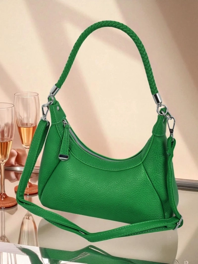 Royalfashion Väike naiste öko-nahast käekott dekoratiivse rihmaga Lacquea