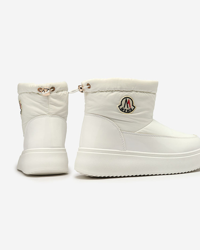 Royalfashion Naiste liibuvad lumesaapad valge värvi Ademra