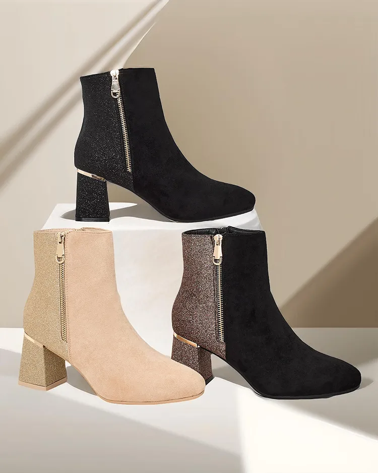 Royalfashion Kvinnors ankelstövlar på en stilett Boratos