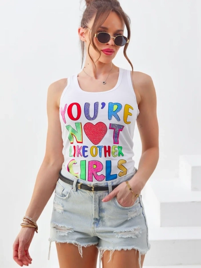 Royalfashion Women's Cotton Tank Top with Straps and Unique Prints