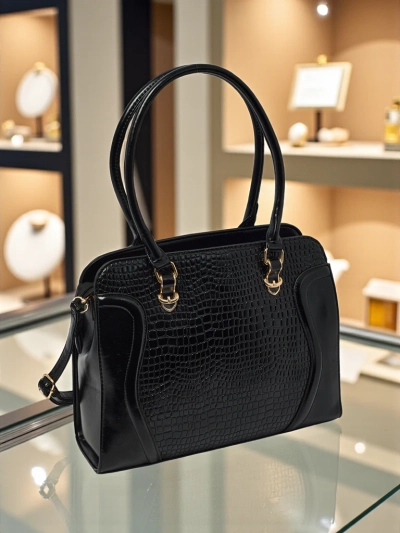 Naiste shopper-tüüpi ökonahast käekott reljeefse mustriga Iron Lace