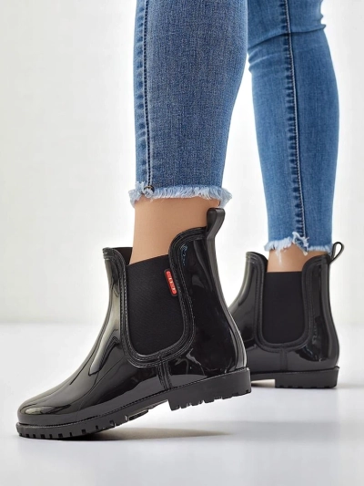 Royalfashion Women's Lacquered Rain Boots Rissma