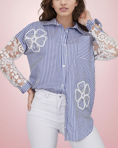 Royalfashion Naiste triiksärk pitsiga