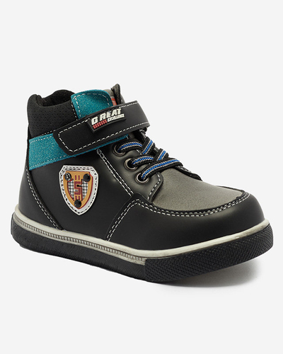 Black boys' boots Wiasio- Footwear