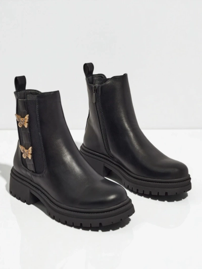 Eko-nahast naiste poolsaapad liblikatega Bravelle