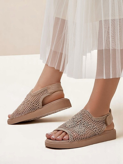 Royalfashion Женские ажурные сандалии Levay с верхом