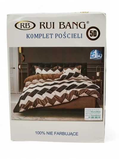 Royalfashion Mustriline voodipesu 180x200 komplekt 3 OSA